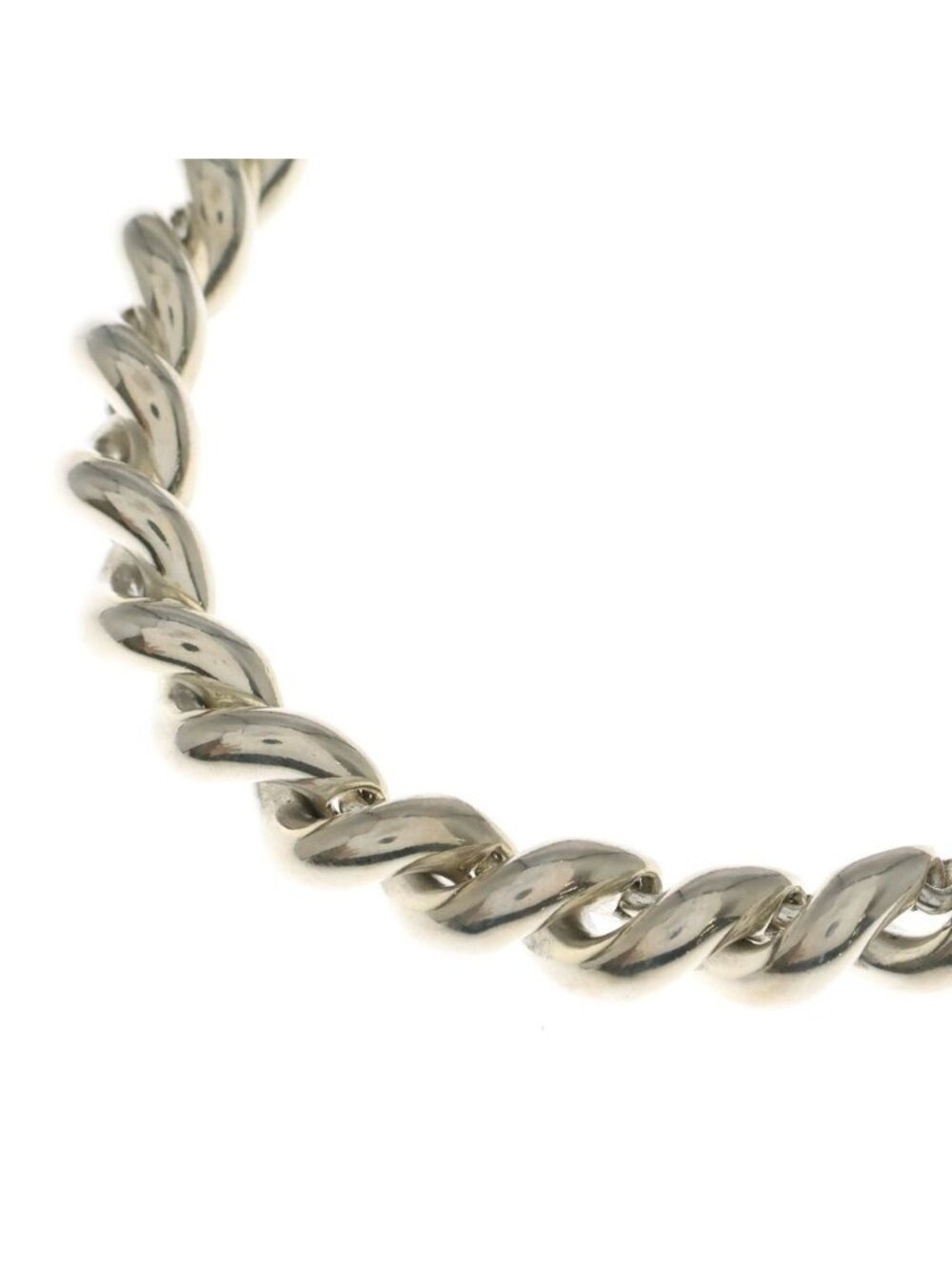 Hermes Torsade Bottleneck Necklace Silver
